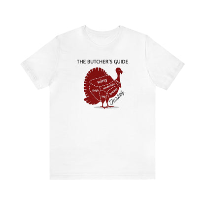 The Butcher's Guide Cuts Of Turkey Shirt, Thanksgiving Shirt, Thanksgiving Gifts, Fall Turkey Shirt, Turkey Cuts Shirt, Turkey Chef Shirt