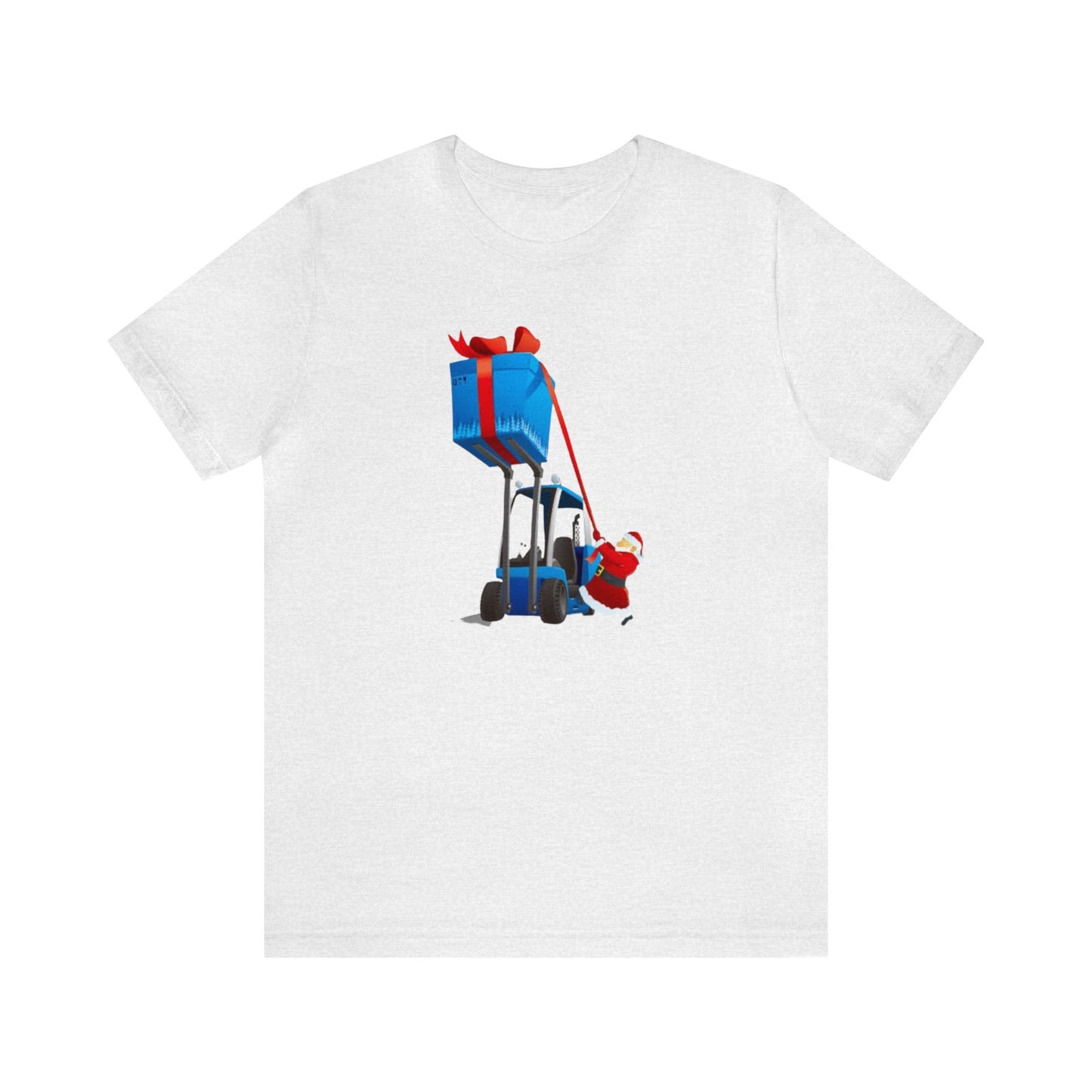 Forklift Santa With Present Shirt, Big Present , Santa Claus Shirt, Christmas Shirt, Xmas Shirt, Holiday Shirt, Merry Shirt, Festive Shirt