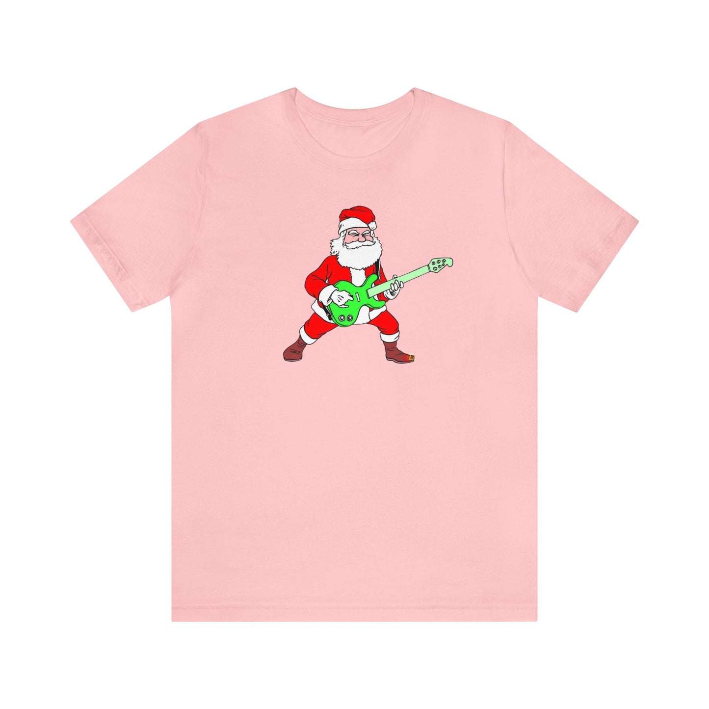 Guitar Playing Santa Shirt, Santa Claus Shirt, Christmas Shirt, Xmas Shirt, Holiday Shirt, Merry Shirt, Festive Shirt, Merry Christmas Tee