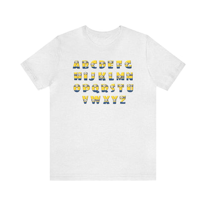 Minion Alphabet Shirt, School Shirt, Alphabet Shirt, Back to School, Teacher Shirts, Teacher Gift, Elementary, Kindergarten, 1st grade