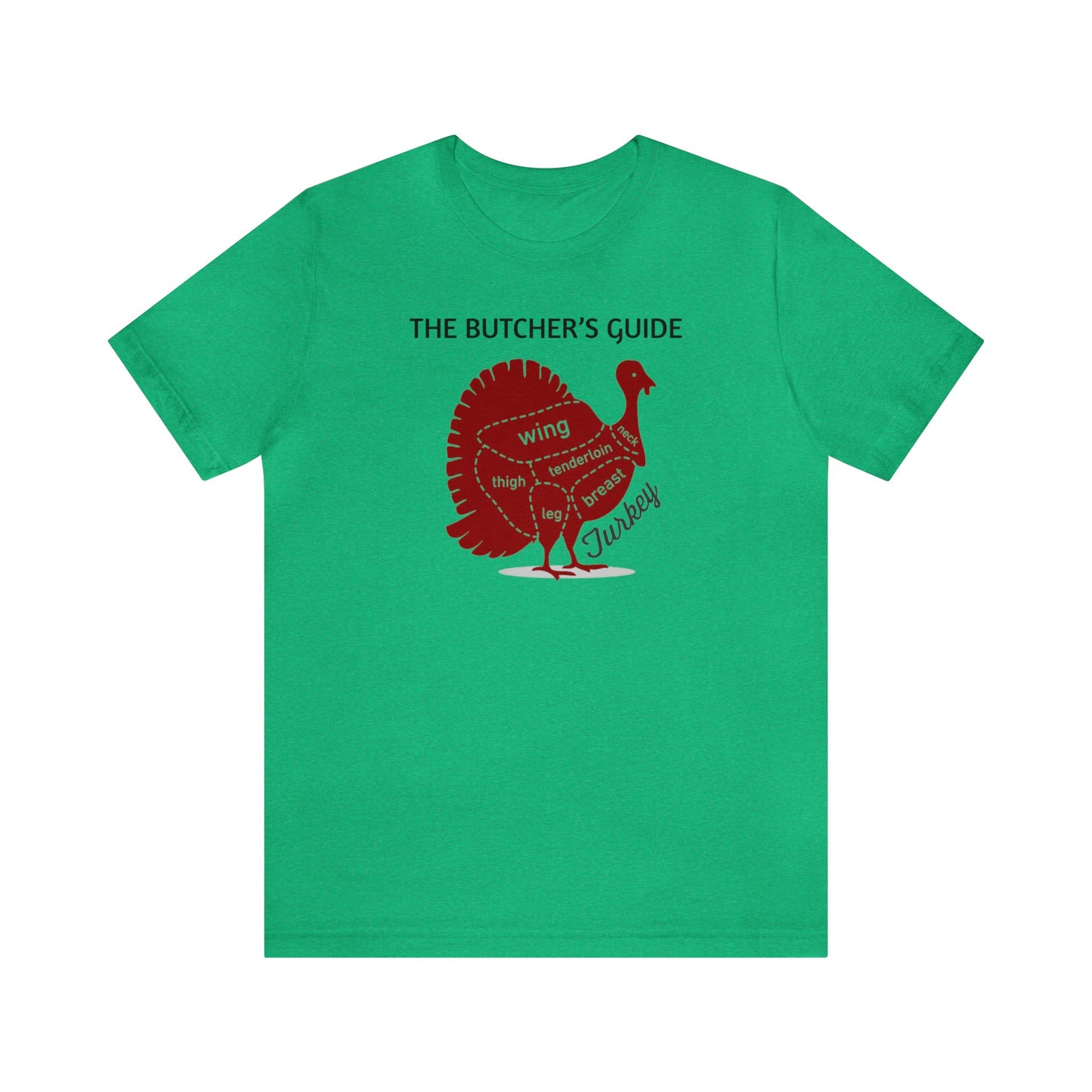 The Butcher's Guide Cuts Of Turkey Shirt, Thanksgiving Shirt, Thanksgiving Gifts, Fall Turkey Shirt, Turkey Cuts Shirt, Turkey Chef Shirt