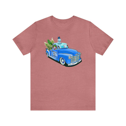 Frosty's Tree Farm Truck Shirt, Farm Fresh Christmas Tree Truck Shirt, Vintage Christmas Truck Shirt, Packard Truck Shirt, Frosty Snowman T