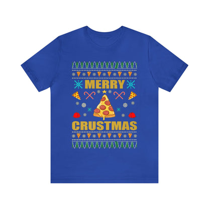 Merry Crustmas Ugly Christmas Sweater, Funny Christmas Sweater, Holiday Sweater, Pizza Christmas Shirt, Pizza Shirt, Pizza Lover, Xmas Shirt