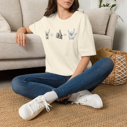 God's Love Equation - ASL Love Equation T-Shirt — Hand Sign Language Graphic Tee