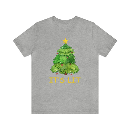 It's Lit Shirt, Christmas Tree Shirt, Christmas Shirt, Xmas Shirt, Holiday Shirt, Merry Shirt, Festive Shirt, Merry Christmas Tee, Tree Tee