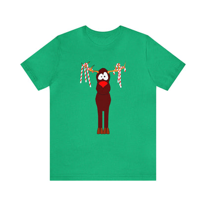 Rudolph Shirt, Reindeer shirt, Christmas Shirt, Xmas Shirt, Holiday Shirt, Merry Shirt, Festive Shirt, Merry Christmas Tee, Christmas Gift