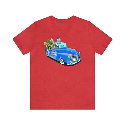 Frosty's Tree Farm Truck Shirt, Farm Fresh Christmas Tree Truck Shirt, Vintage Christmas Truck Shirt, Packard Truck Shirt, Frosty Snowman T