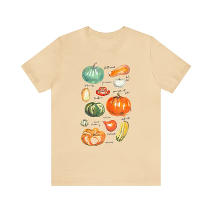 Squash Variety Shirt, Thanksgiving Fall Shirt, Cottagecore Shirt, Squash and Gourd Shirt, Gardener & Plant Lover Shirt, Autumn Season Shirt