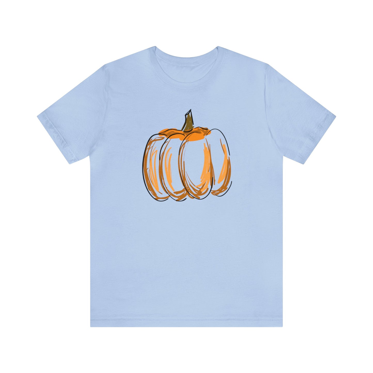 Pumpkin Drawing Shirt, Fall Pumpkin Shirt, Cute Fall Shirt, Thanksgiving Shirt, Shirt for Women, Teacher Fall Shirt, Autumn Shirt, Fall T