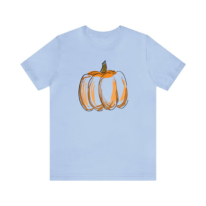 Pumpkin Drawing Shirt, Fall Pumpkin Shirt, Cute Fall Shirt, Thanksgiving Shirt, Shirt for Women, Teacher Fall Shirt, Autumn Shirt, Fall T