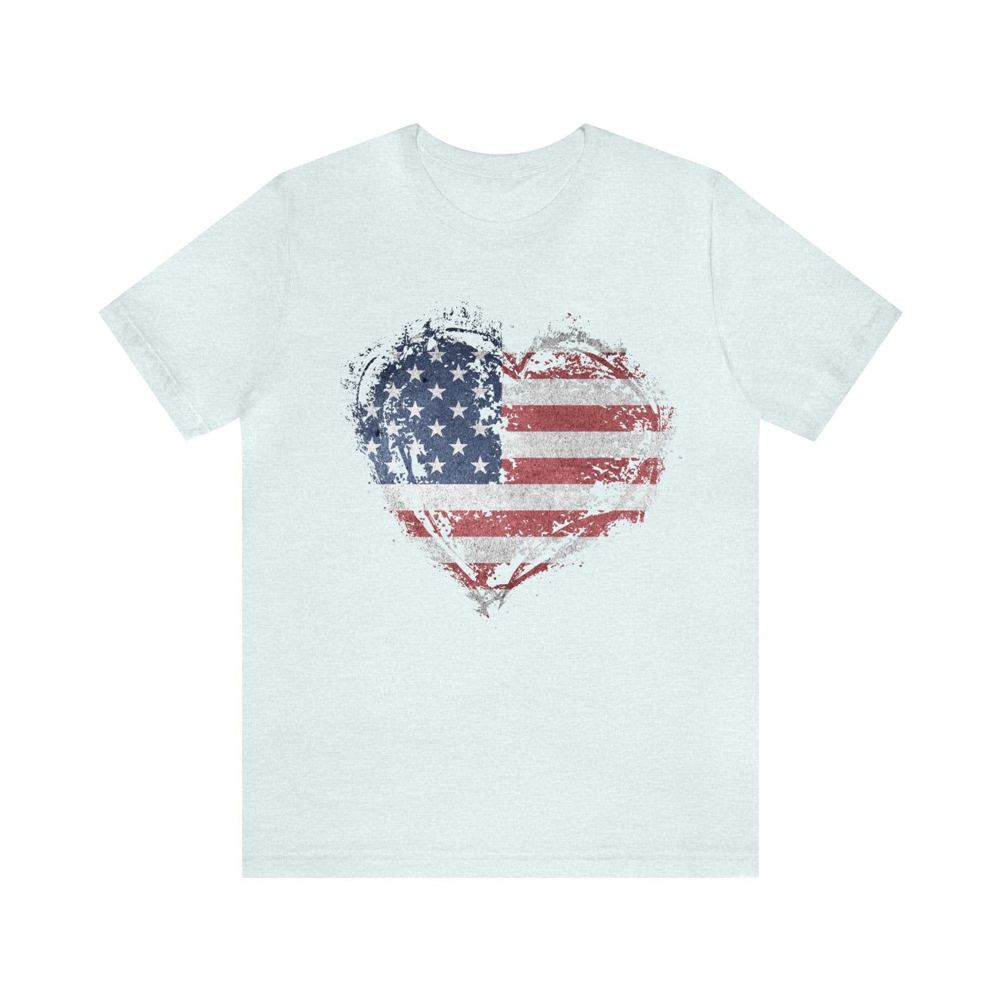 American Flag Heart Shirt, Love USA, Red, White and Blue, 4th of July Shirt, Patriotic Shirt, USA Shirt, Freedom Shirt, United States Shirt