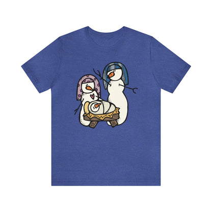 Snowman Nativity Shirt, Snowman Shirt, Christmas Shirt, Xmas Shirt, Holiday Shirt, Merry Shirt, Festive Shirt, Merry Christmas Tee, Winter