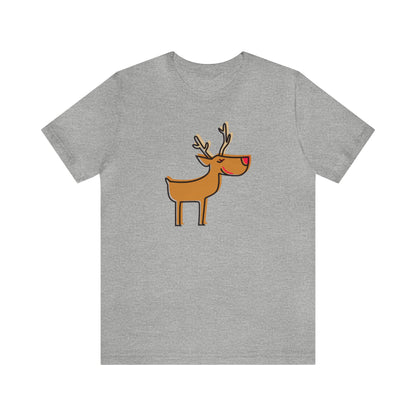 Rudolph Shirt, Reindeer shirt, Christmas Shirt, Xmas Shirt, Holiday Shirt, Merry Shirt, Festive Shirt, Merry Christmas Tee, Christmas Gift