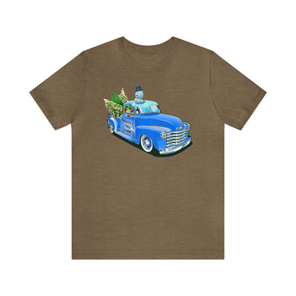 Frosty's Tree Farm Truck Shirt, Farm Fresh Christmas Tree Truck Shirt, Vintage Christmas Truck Shirt, Packard Truck Shirt, Frosty Snowman T