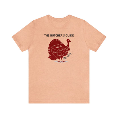 The Butcher's Guide Cuts Of Turkey Shirt, Thanksgiving Shirt, Thanksgiving Gifts, Fall Turkey Shirt, Turkey Cuts Shirt, Turkey Chef Shirt