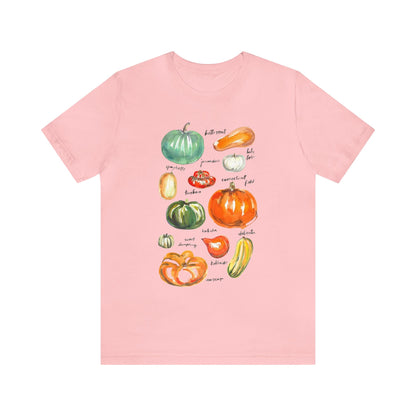 Squash Variety Shirt, Thanksgiving Fall Shirt, Cottagecore Shirt, Squash and Gourd Shirt, Gardener & Plant Lover Shirt, Autumn Season Shirt