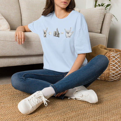 God's Love Equation - ASL Love Equation T-Shirt — Hand Sign Language Graphic Tee