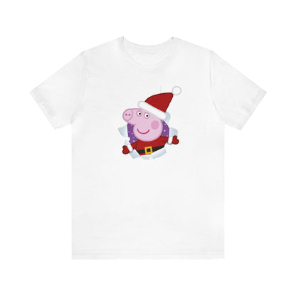 Peppa Santa Shirt, Christmas Peppa Pig Shirt, Christmas Shirt, Xmas Shirt, Holiday Shirt, Merry Shirt, Festive Shirt, Merry Christmas Shirt