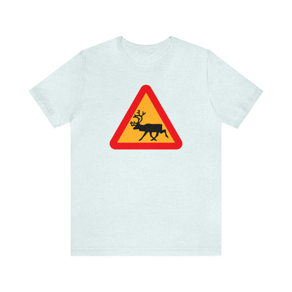 Caution Deer Shirt, Christmas Shirt, Xmas Shirt, Holiday Shirt, Merry Shirt, Festive Shirt, Merry Christmas Tee, Christmas Gift, Deer Sign