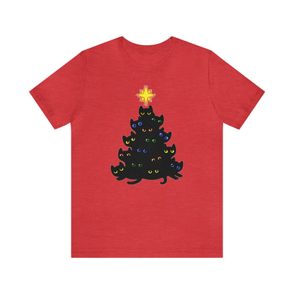 Cat Christmas Tree Shirt, Christmas Shirt, Xmas Shirt, Holiday Shirt, Merry Shirt, Festive Shirt, Merry Christmas Tee, Christmas Cat Shirt