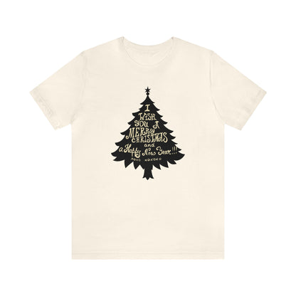 I Wish You A Merry Christmas And A Happy New Year Shirt, Christmas Tree Shirt, Christmas Shirt, Holiday Shirt, Merry Shirt, Festive Shirt