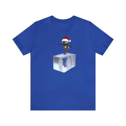 Robot Santa Skating on a Block of Ice Shirt, Christmas Shirt, Xmas Shirt, Holiday Shirt, Merry Shirt, Festive Shirt, Christmas Gift, WinterT