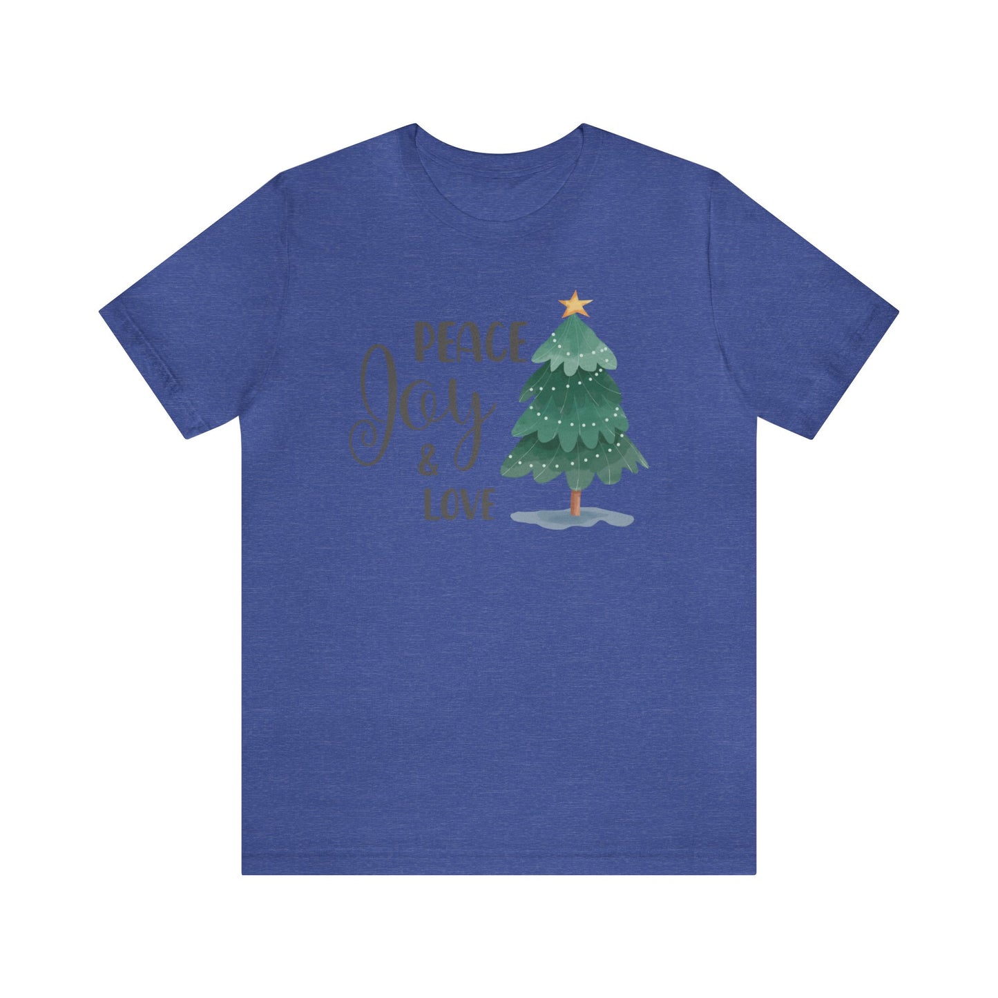 Peace Joy & Love Christmas Tree Shirt, Christmas Shirt, Xmas Shirt, Holiday Shirt, Merry Shirt, Festive Shirt, Merry Christmas Tee, Holiday