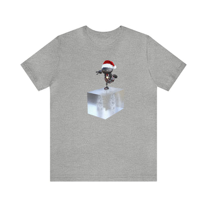 Robot Santa Skating on a Block of Ice Shirt, Christmas Shirt, Xmas Shirt, Holiday Shirt, Merry Shirt, Festive Shirt, Christmas Gift, WinterT