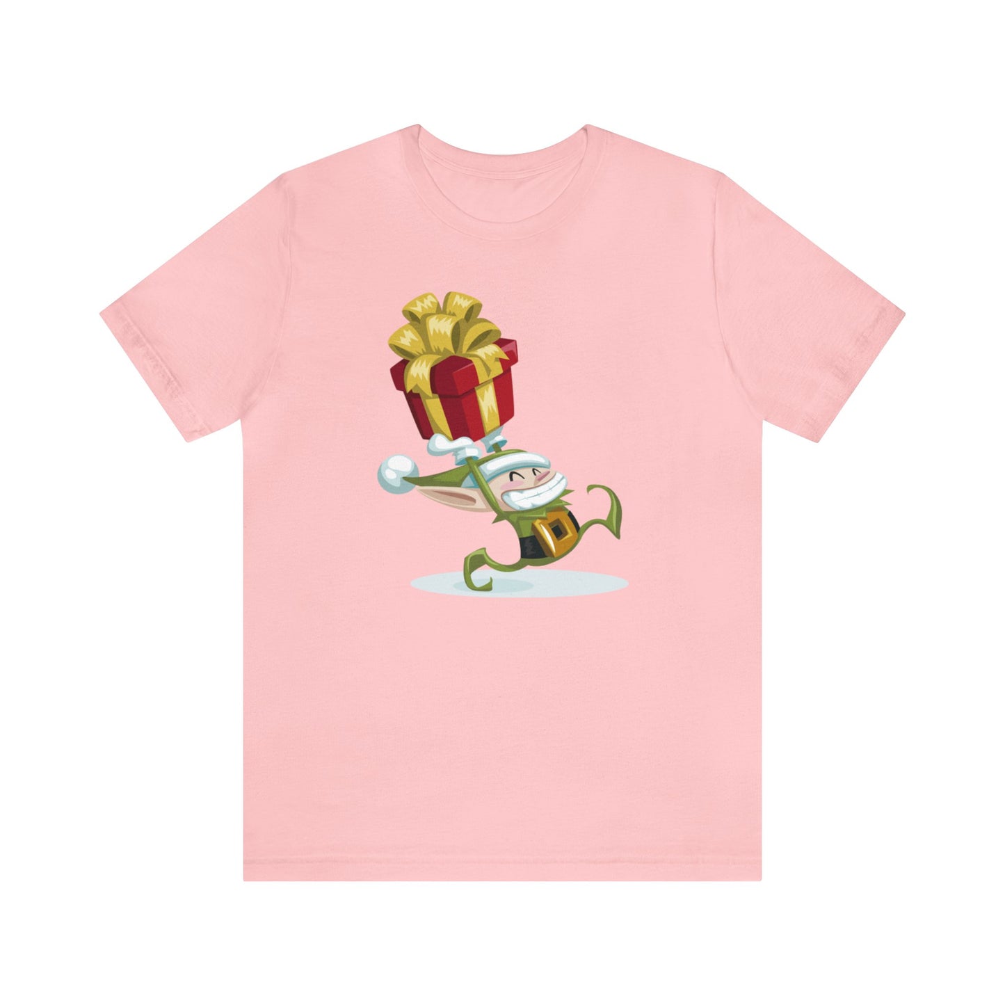 Elf Carrying a Present Shirt, Elf Shirt, Christmas Shirt, Xmas Shirt, Holiday Shirt, Merry Shirt, Festive Shirt, Merry Christmas Tee, Elf T