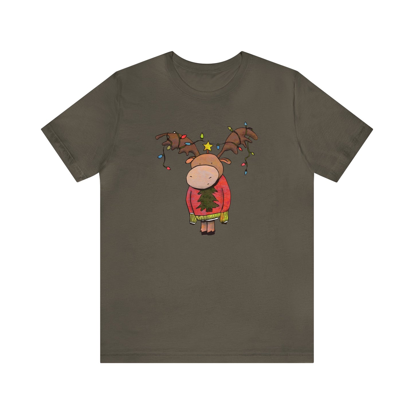 Christmas Moose, Moose Shirt, Christmas Shirt, Xmas Shirt, Holiday Shirt, Merry Shirt, Festive Shirt, Merry Christmas T, Winter Tee, Holiday