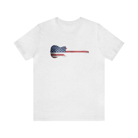 Patriotic Guitar Shirt, 4th of July Shirt, Patriotic Shirt, Freedom Shirt, USA Shirt, American Flag Shirt, Red, White and Blue, Flag Shirt