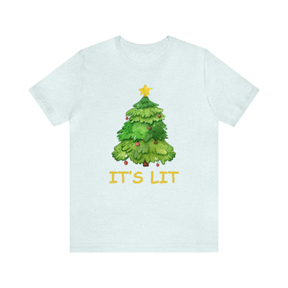 It's Lit Shirt, Christmas Tree Shirt, Christmas Shirt, Xmas Shirt, Holiday Shirt, Merry Shirt, Festive Shirt, Merry Christmas Tee, Tree Tee