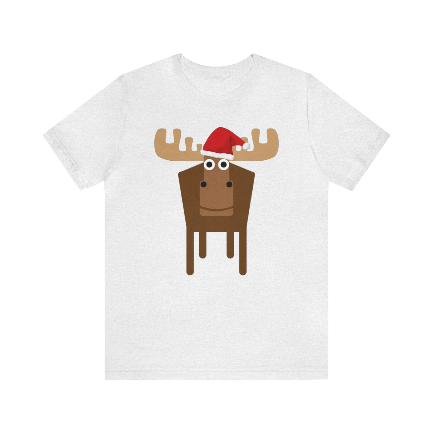 Christmas Moose, Santa Hat Moose, Santa Moose, Moose Shirt, Holiday, Xmas, Funny Christmas, Funny Gift, Mens Xmas, Womens Xmas, Sweatshirt