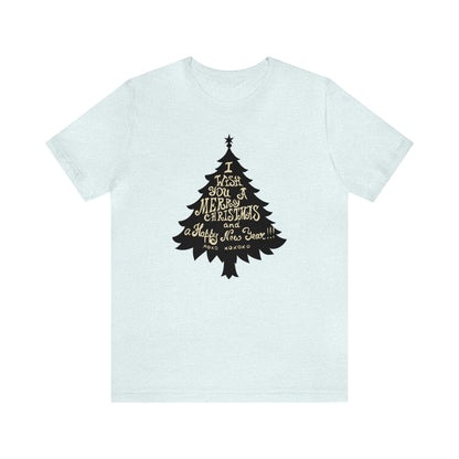 I Wish You A Merry Christmas And A Happy New Year Shirt, Christmas Tree Shirt, Christmas Shirt, Holiday Shirt, Merry Shirt, Festive Shirt