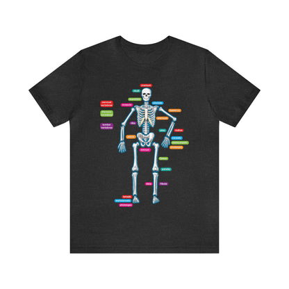 Labeled Skeleton Shirt, Anatomy Shirt, Science Teacher Shirt, Skeleton Shirt, Radiology Shirt, X-Ray Shirt, Science Lover Gift, Nerd Gift