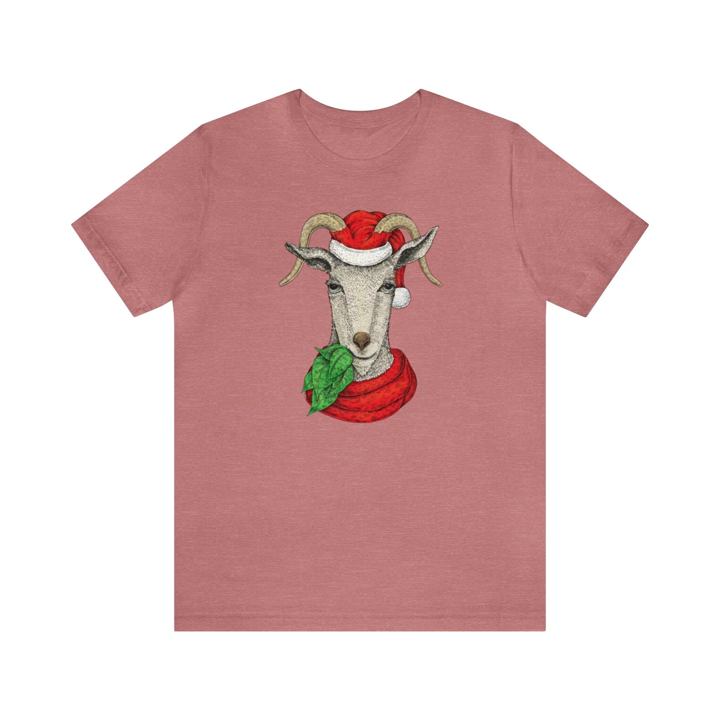 Goat Santa Shirt, Santa Claus Shirt, Christmas Shirt, Xmas Shirt, Holiday Shirt, Merry Shirt, Festive Shirt, Merry Christmas Tee, Goat Lover