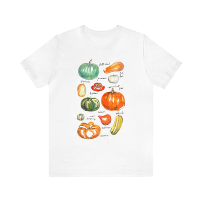 Squash Variety Shirt, Thanksgiving Fall Shirt, Cottagecore Shirt, Squash and Gourd Shirt, Gardener & Plant Lover Shirt, Autumn Season Shirt
