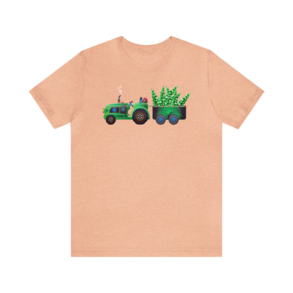 Tractor Pulling Christmas Trees Shirt, Tractor Christmas Shirt, Xmas Shirt, Holiday Shirt, Merry Shirt, Festive Shirt, Merry Christmas Tee