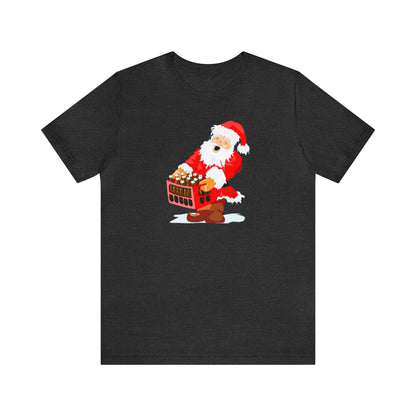 Santa Carrying Case of Wine Shirt, Santa Claus Shirt, Christmas Shirt, Xmas Shirt, Holiday Shirt, Merry Shirt, Festive Tee, Merry Christmas