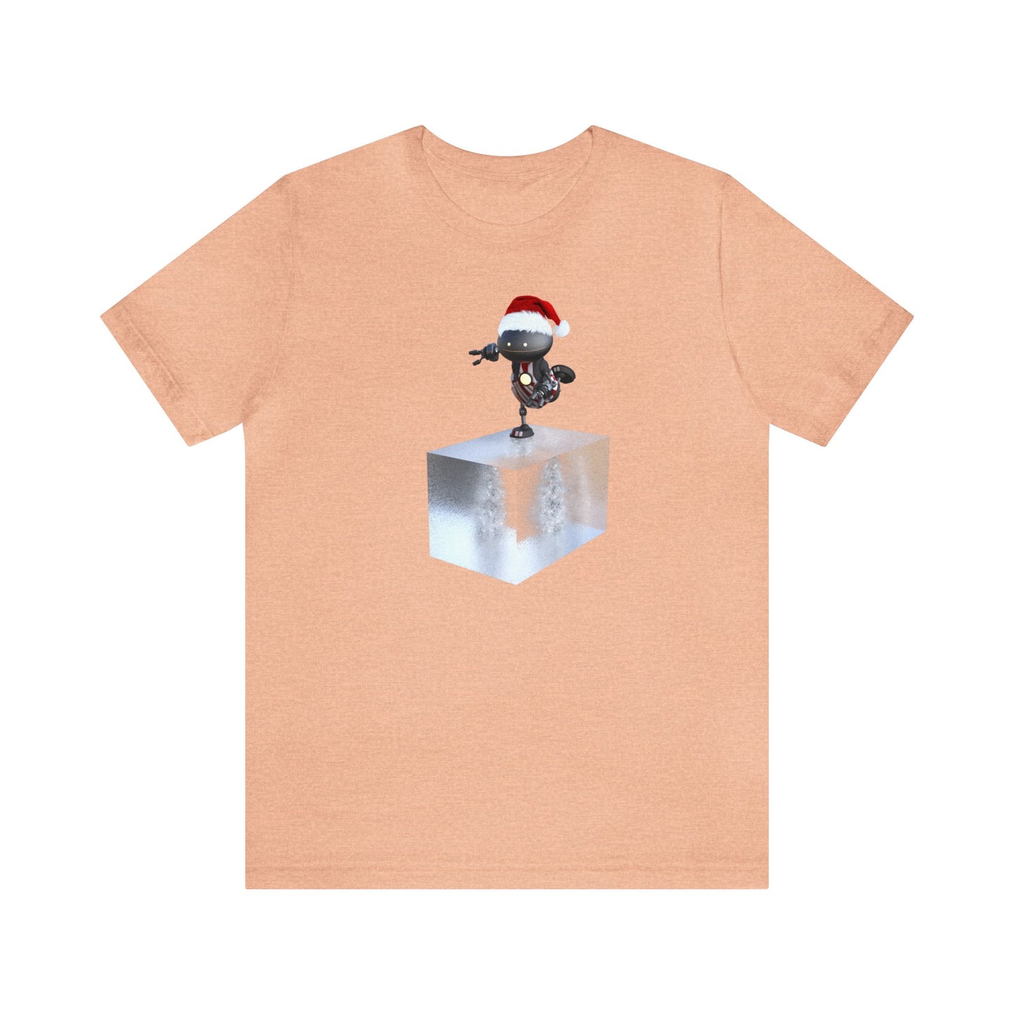 Robot Santa Skating on a Block of Ice Shirt, Christmas Shirt, Xmas Shirt, Holiday Shirt, Merry Shirt, Festive Shirt, Christmas Gift, WinterT