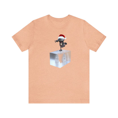 Robot Santa Skating on a Block of Ice Shirt, Christmas Shirt, Xmas Shirt, Holiday Shirt, Merry Shirt, Festive Shirt, Christmas Gift, WinterT