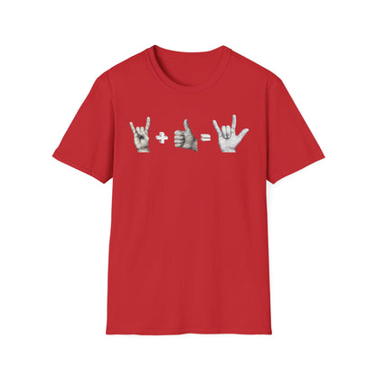 God's Love Equation - ASL Love Equation T-Shirt — Hand Sign Language Graphic Tee