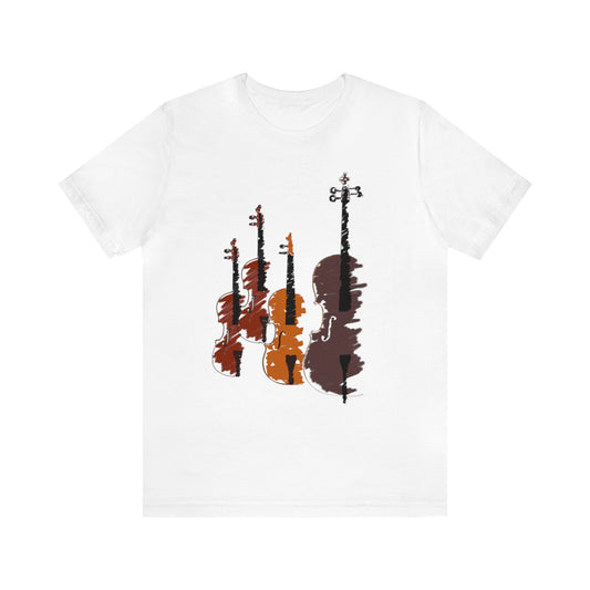 String Quartet Shirt, Violin Shirt, Viola Shirt, Cello Shirt, Music Shirt, Instrument Shirt, Musical Instrument Shirt, Music Lover Tee