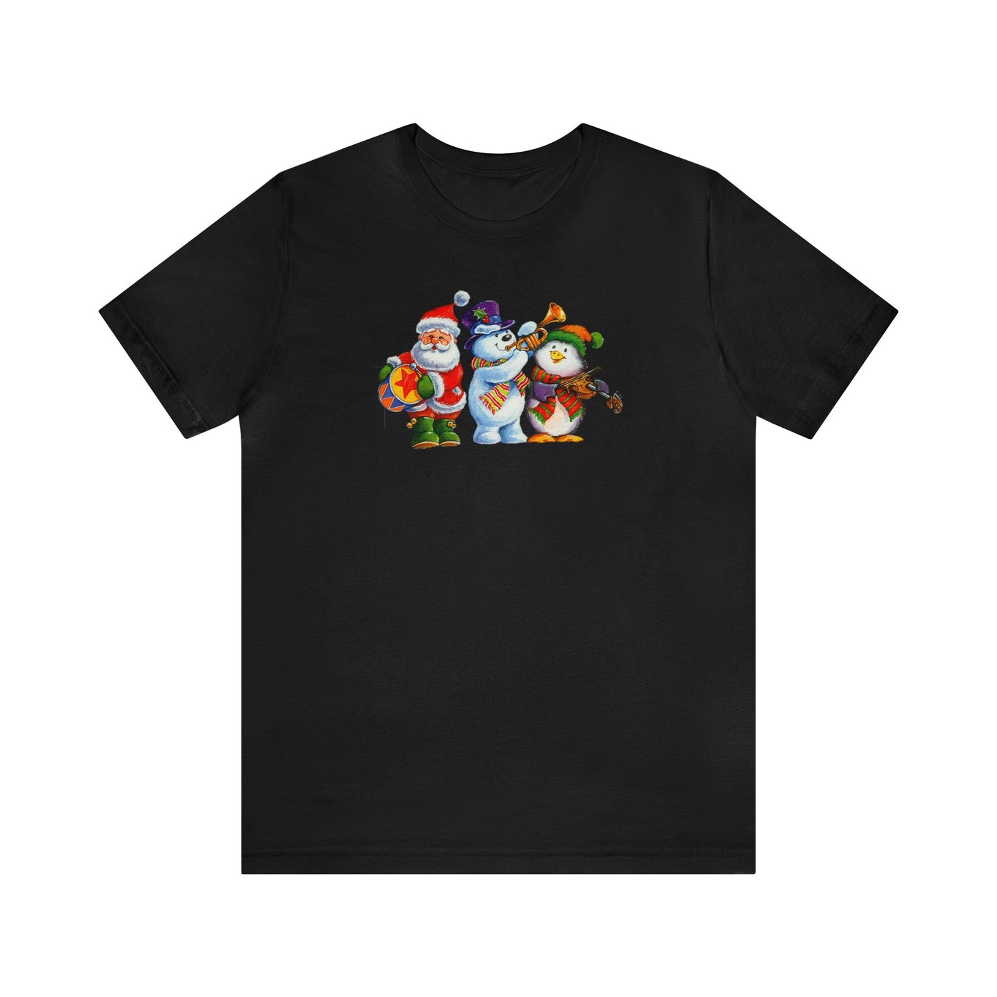 Santa, Frosty and Penguin Band Shirt, Santa Claus Shirt, Frosty Shirt, Penguin Shirt, Christmas Music Shirt, Xmas Shirt, Holiday Shirt