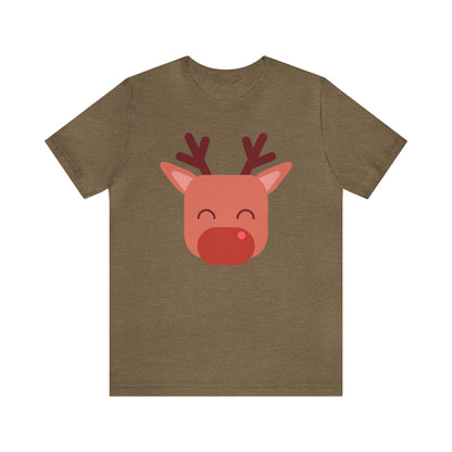 Rudolph Shirt, Reindeer shirt, Christmas Shirt, Xmas Shirt, Holiday Shirt, Merry Shirt, Festive Shirt, Merry Christmas Tee, Christmas Gift