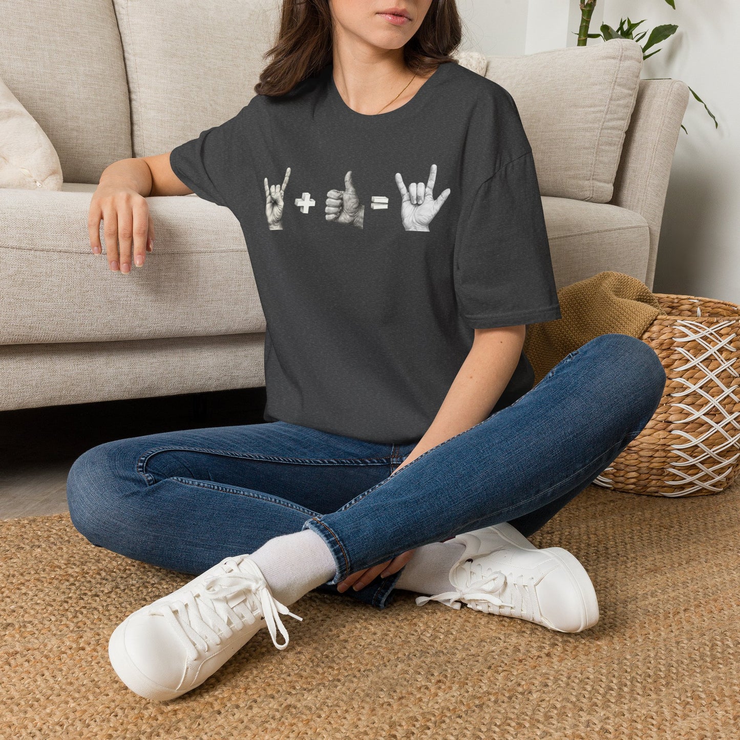 God's Love Equation - ASL Love Equation T-Shirt — Hand Sign Language Graphic Tee
