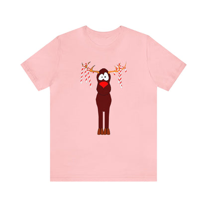 Rudolph Shirt, Reindeer shirt, Christmas Shirt, Xmas Shirt, Holiday Shirt, Merry Shirt, Festive Shirt, Merry Christmas Tee, Christmas Gift