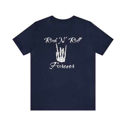 Rock 'N' Roll Forever Skeleton Hand Shirt, Halloween Shirt, Funny Halloween Rock 'N' Roll Shirt, Halloween Costume Shirt, Halloween Lover