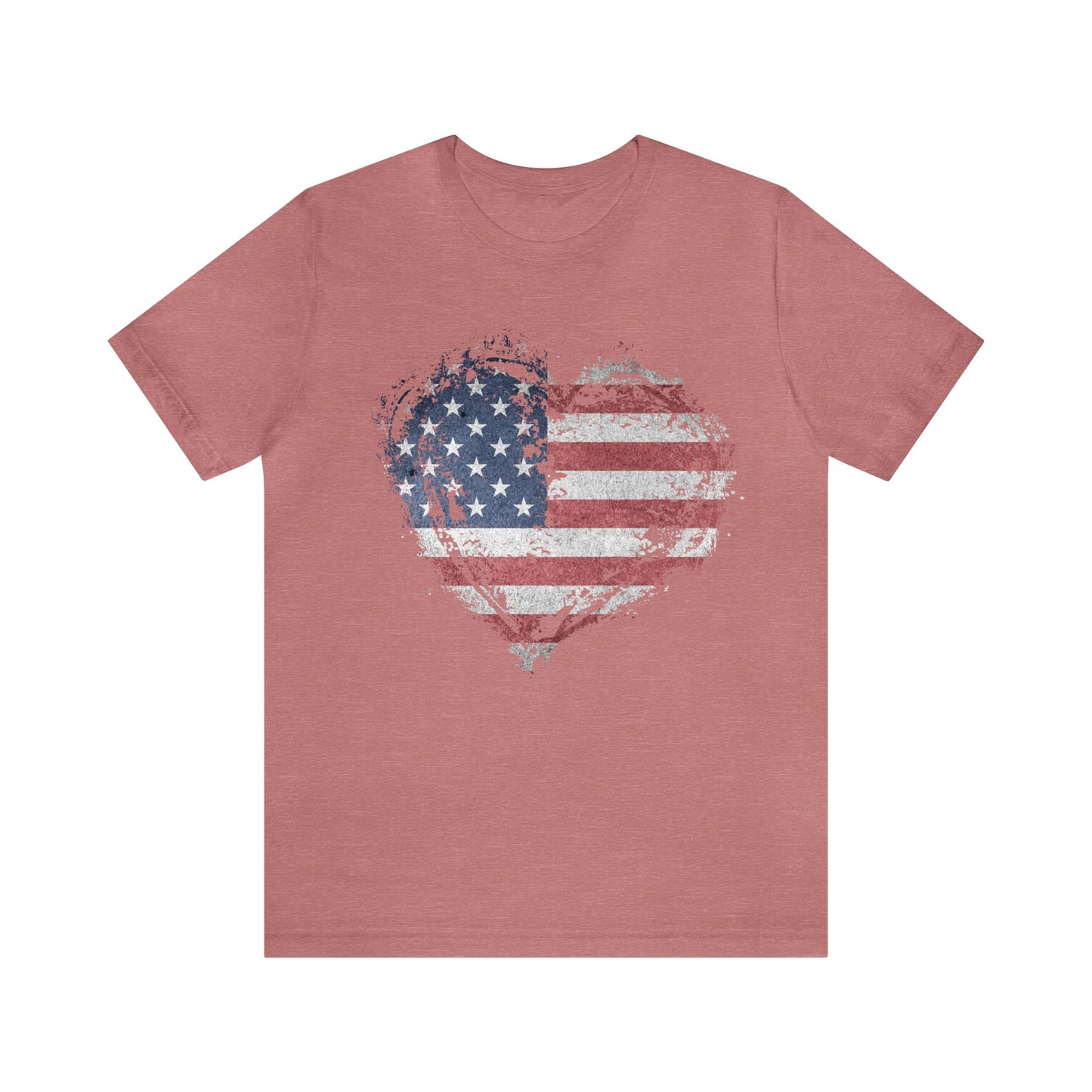 American Flag Heart Shirt, Love USA, Red, White and Blue, 4th of July Shirt, Patriotic Shirt, USA Shirt, Freedom Shirt, United States Shirt