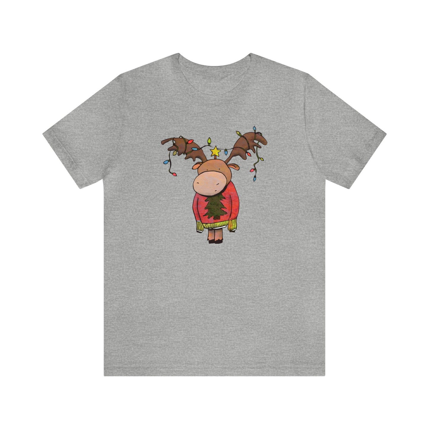 Christmas Moose, Moose Shirt, Christmas Shirt, Xmas Shirt, Holiday Shirt, Merry Shirt, Festive Shirt, Merry Christmas T, Winter Tee, Holiday